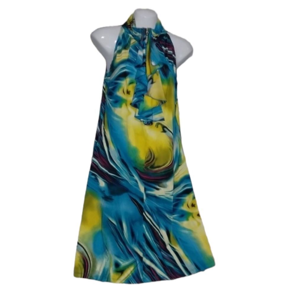 Sleeveless tie dye dress S